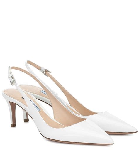 prada white slingback heels|Prada slingback sale.